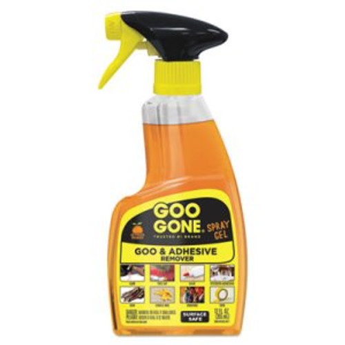 Goo Gone 2096 Spray Gel Cleaner, Citrus Scent, 12 oz Spray Bottle, 6/Carton