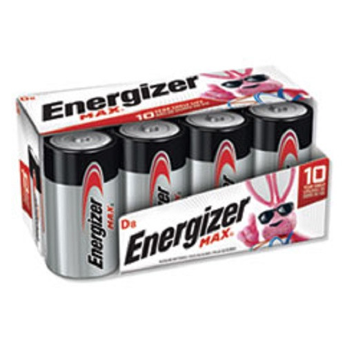 Energizer E95FP8 MAX Alkaline D Batteries, 1.5V, 8/Pack