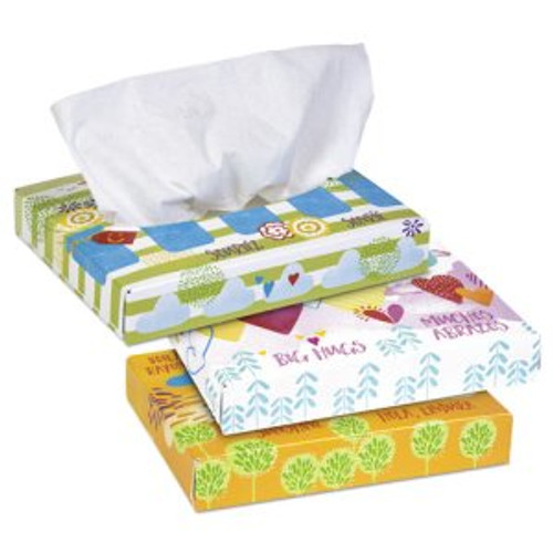 Kleenex 21195 White Facial Tissue Junior Pack, 2-Ply, 40 Sheets/Box, 80 Boxes/Carton