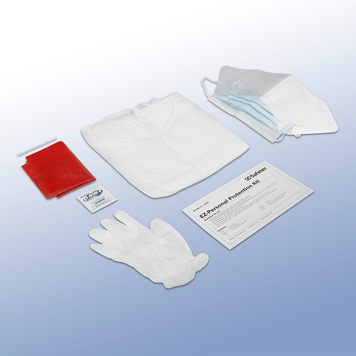 Safetec EZ Personal Protection Kit Poly Bag, 24 Kits/Case, 17606