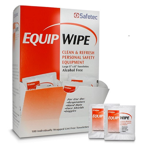 Safetec Equipment Wipes, Alcohol-Free, 100/Box, 10 Boxes/Case, 38000