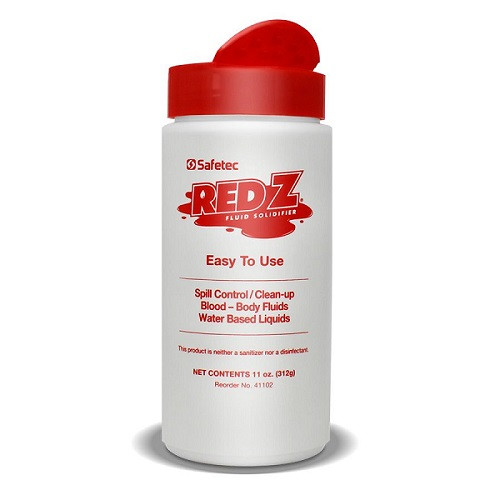 Safetec Red Z Solidifier 11 oz. Shaker Top Bottle, 12/Case, 41102