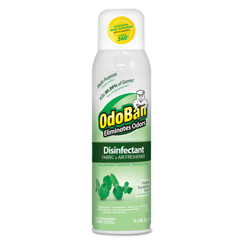 Odoban Disinfectant/Fabric & Air Freshener, Eucalyptus,14oz, ODO91000114A12EA
