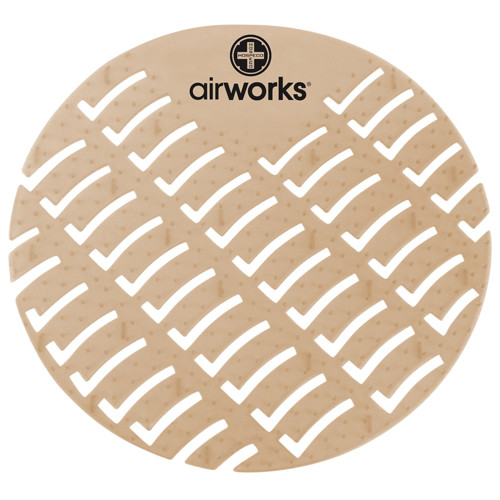 Airworks Urinal Screen, Cinnamon, Light Brown, 10/Box, AWUS006-BX