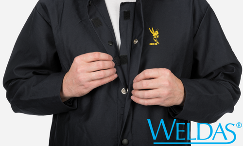 Weldas COOL FR Navy Blue Jacket, Cotton, 30 in 32 in, M-4XL, 33-8830 Weldas COOL FR Navy Blue Jacket, Cotton, 30 in 32 in, M-4XL, 33-8830