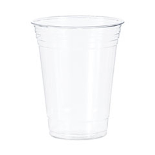 SOLO Ultra Clear Pet Cups, Squat, 16 oz, 50/Pack, 20 Bags/Cs