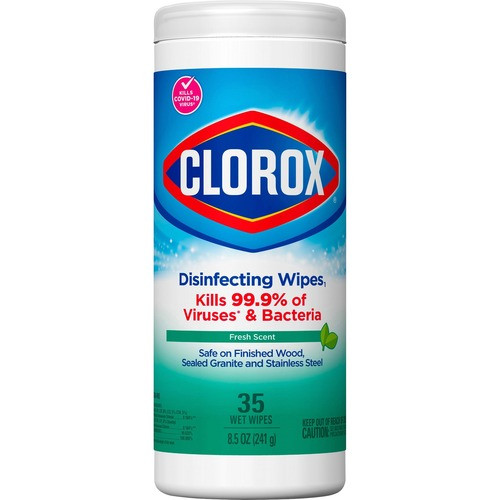 Clorox Disinfecting Cleaning Wipes, Fresh Scent, 35 Shts/Cn., 1/EA
