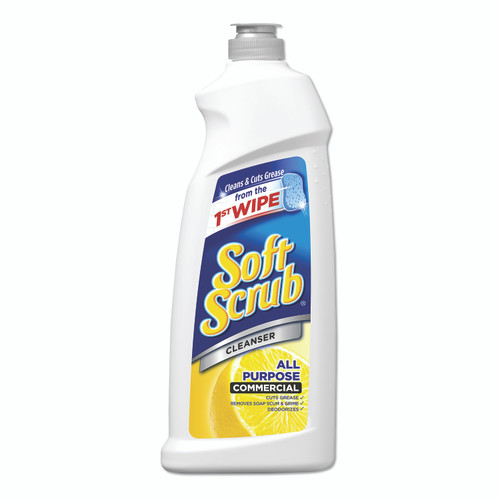 Soft Scrub Lemon Cleanser, Non-Bleach, 36-oz, 6/CT, DIA15020CT