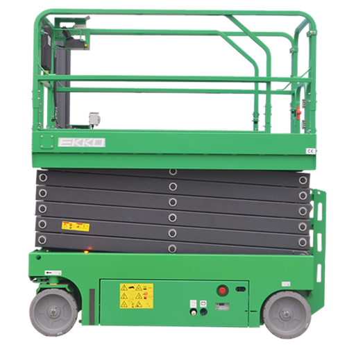 EKKO ES100E-Li Scissor Lift Platform Length 89 x 45", 700 lb Cap