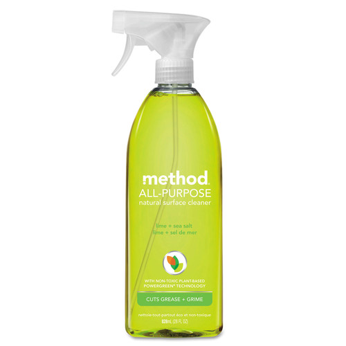 Method All Surface Cleaner, Lime & Sea Salt, 28 oz Bottle, 8/CT, MTH01239