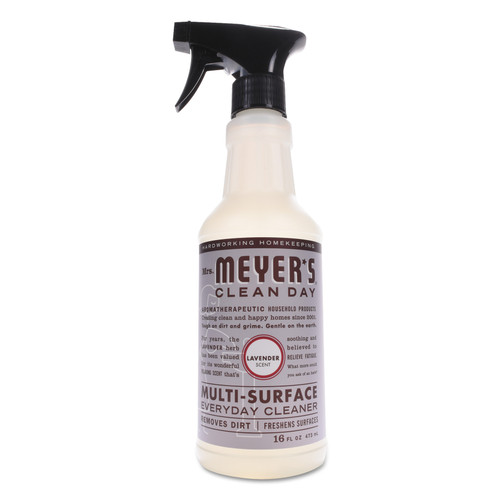 Mrs Meyers Multi Purpose Cleaner, Lavender Scent, 16 oz Spray Bottle, 6/Carton