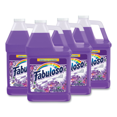 Fabuloso Multi-use Cleaner, Lavender Scent, 1 gal Bottle, 4/Carton