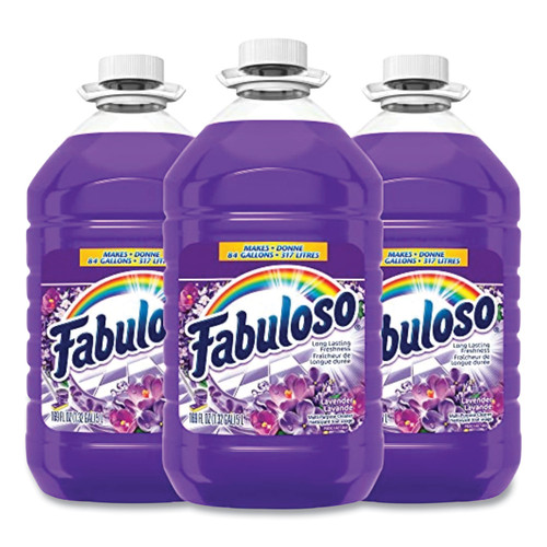 Fabuloso Multi-use Cleaner, Lavender Scent, 169 oz Bottle, 3 per Carton