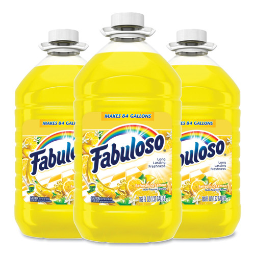 Fabuloso multi-use Cleaner, Lemon Scent, 169 oz Bottle, 3/Carton