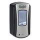 Gojo 1919-04 LTX-12 Touch-Free Dispenser, 1200 mL, 5.75" x 3.33" x 10.5", Brushed Chrome/Black