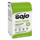 Gojo 9172-12 MULTI GREEN Gel Hand Cleaner with Pumice, Citrus, 800 mL Bag-in-Box Dispenser Refill, 12/Carton