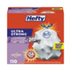 Hefty E88366CT Ultra Strong Scented Tall White Kitchen Bags, 13 gal, 0.9 mil, 23.75" x 24.88", White, 330/Carton