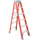 Louisville Ladder FS1500 Series Fiberglass Step Ladder FS1506, 300 lbs Capacity, 5 Step, Red (FS1506)