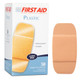 Dukal Plastic Adhesive Bandages Strips 2" x 4", 50/Box, 24 Boxes/Cs, 1070033