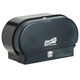 Genuine Joe Solutions Bath Tissue Manual Dispenser, Side/Side, Black, GJO98213
