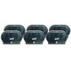 Genuine Joe Solutions Bath Tissue Manual Dispenser, Side/Side, Black, 6 Pack, GJO98213CT