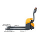 Apollolift A1029 Electric Pallet Jack W/Emergency Key Switch 3300lbs Cap. 48" x 27"