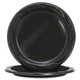 Genuine Joe 9" Round Plastic Black Plates, 500 Plates, GJO10429CT