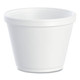 Dart Food Containers, 12 oz, White, Foam, 25/Bag, 20 Bags/Cs