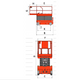 EKKO ES100E-Li Scissor Lift Platform Length 89 x 45", 700 lb Cap