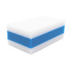 Melamine Mighty Sponge Stain Eraser, 2" x 3" x 4.5", Blue/White