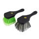 Short Handle Stiff Bristle Tire Brush, 9"