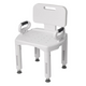 Drive Medical Premium Series Shower Chair with Back and Arms, RTL12505