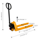 Apollo Mini Hand Pallet Jacks  2200 lbs Capacity  15" x 31.5", A1033