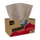 Brawny All Purpose Wipers, 1-Ply, 9 x 10.25, Brown, 250 Wipers/Box, 24 Boxes/Cs, GPC29246