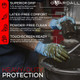 Guardall HD 8 Mil Blue Nitrile PF Exam Gloves, Texture, 500/Bucket, B9350