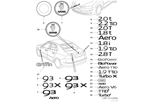 SAAB Original 12806003