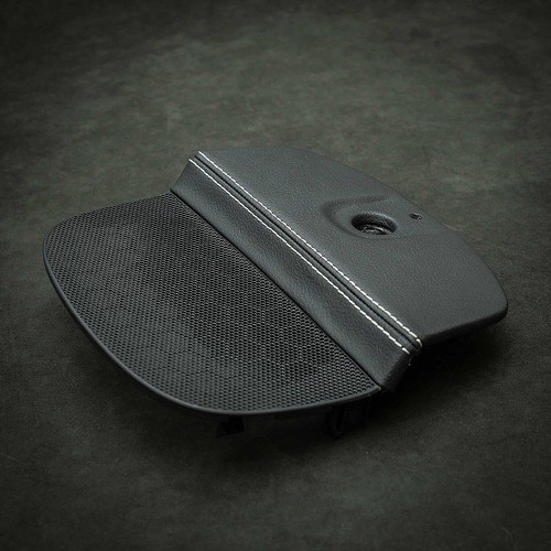 Center speaker cover white stitch, Saab 9-3 2007- RHD (XT-INT030)