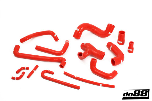 BMW M3 E30 Coolant hoses Red (DO88-kit130R)