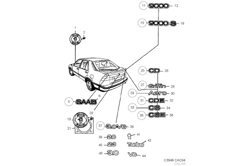 SAAB Original 4435996