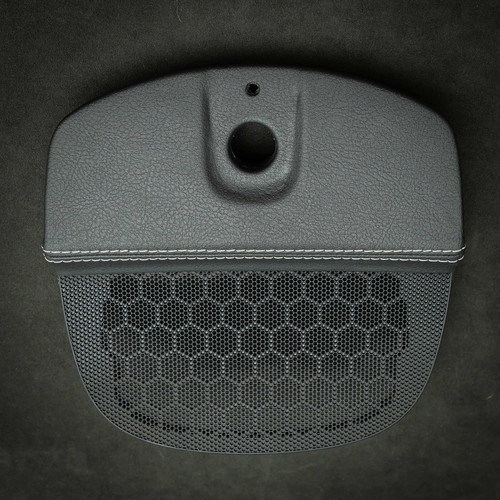 Center speaker cover white stitch, Saab 9-3 2007- RHD (XT-INT030)