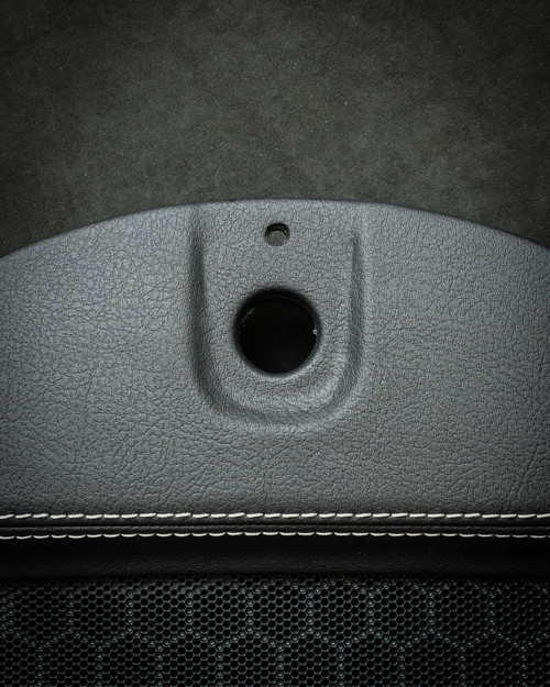 Center speaker cover white stitch, Saab 9-3 2007- RHD (XT-INT030)