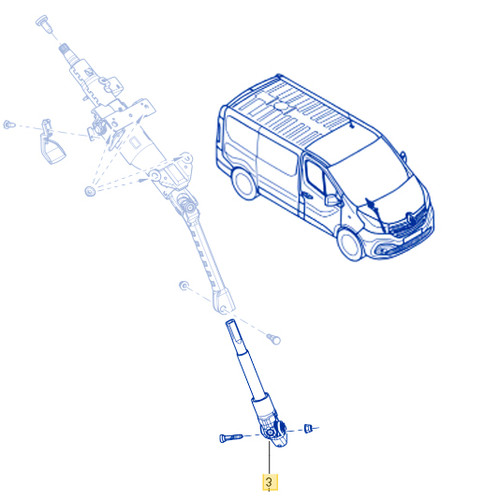 OEM Steering Coupling Joint Opel Vivaro B Renault Trafic 3 RHD