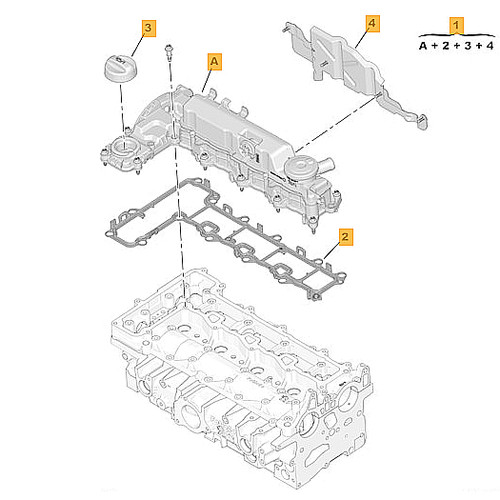 Valve Cover OEM PSA Ford DW10