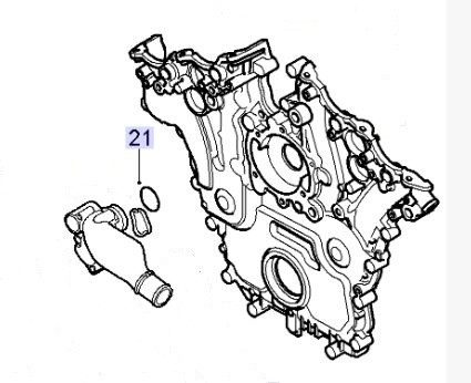 Packning vattenpump stos B284