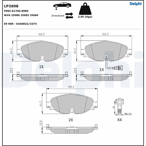 Brake Pads Front VAG 1ZE / 1ZK