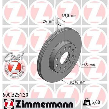 Brake Disc Front VAG 276mm 1ZF/1ZH
