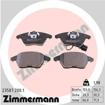 Brake Pads Front VAG 1LH/1LJ/1ZG/1ZM/1ZA/1ZD/1ZP