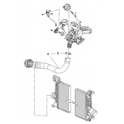Pressure Hose OEM Opel 1.4 Turbo