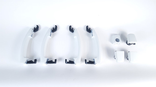 Door handle kit, 9-3 II, Arctic White