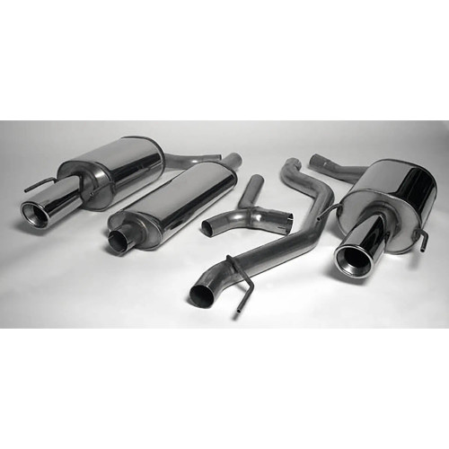Complete Exhaust Twinpipe 9-3 II 58L tank twinpipe Maptun